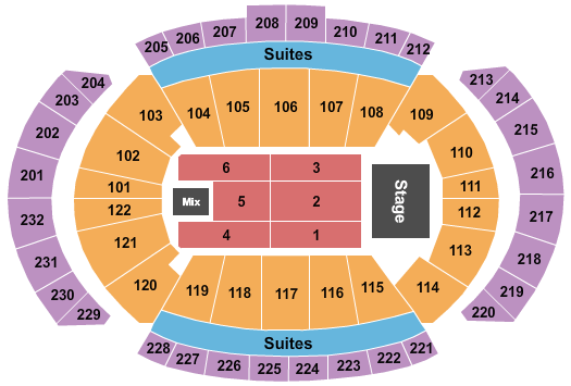 T-Mobile Center Trans-Siberian Orchestra Seating Chart